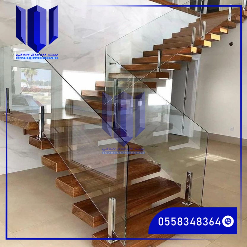 تركيب درابزين زجاج